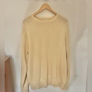 John Galt Brianna Cream Sweater Oversized Fit